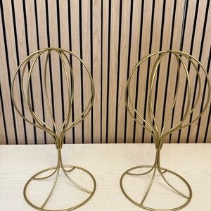 Gold Wire Balloon Sculpture Set